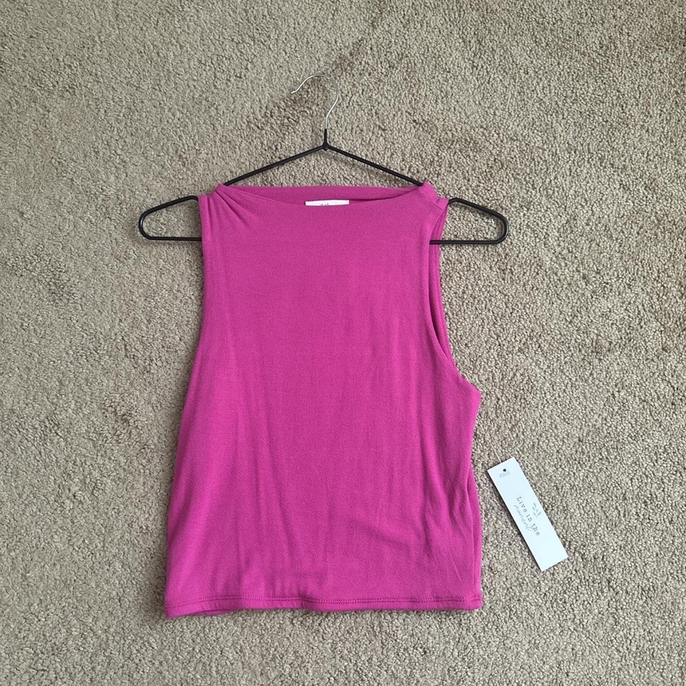 Pink Sleeveless Top